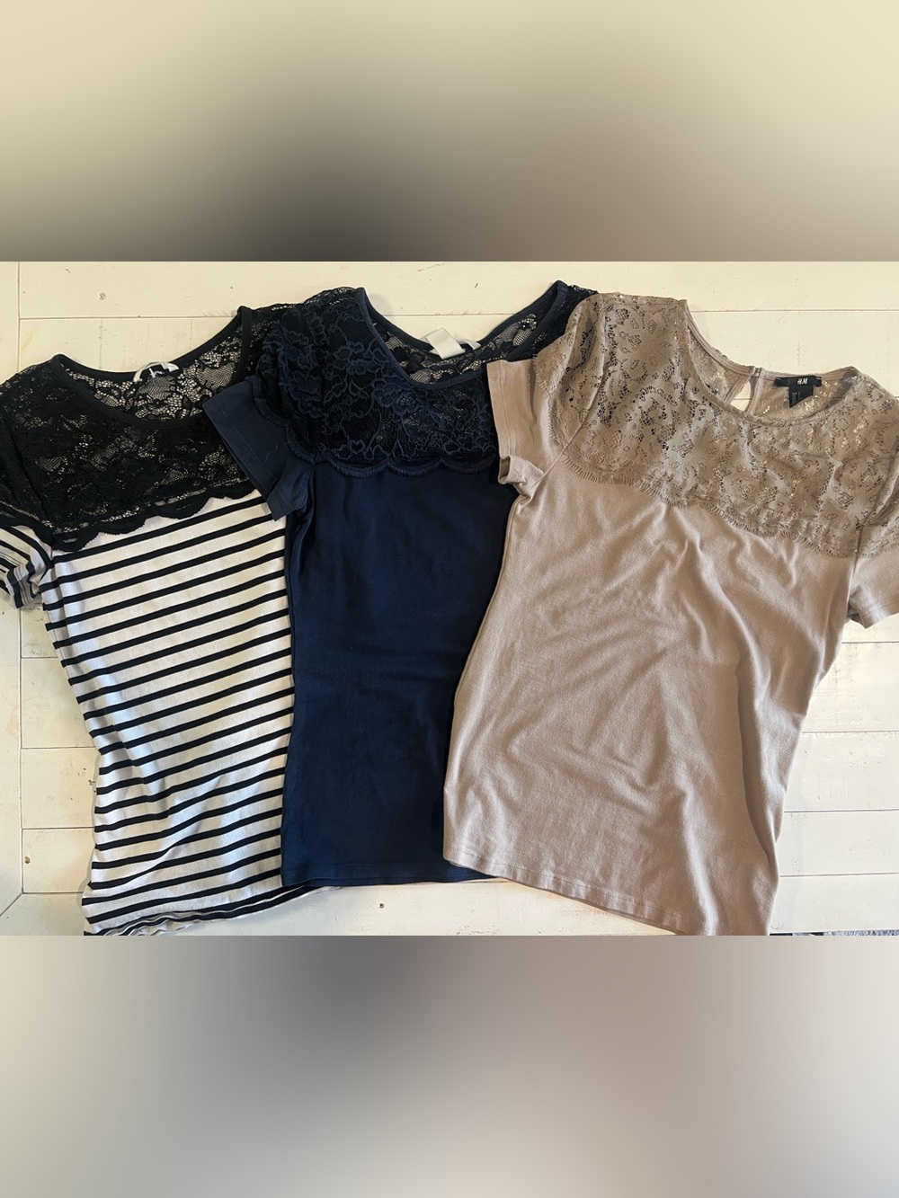 H&M Lace Short Sleeve Top Bundle